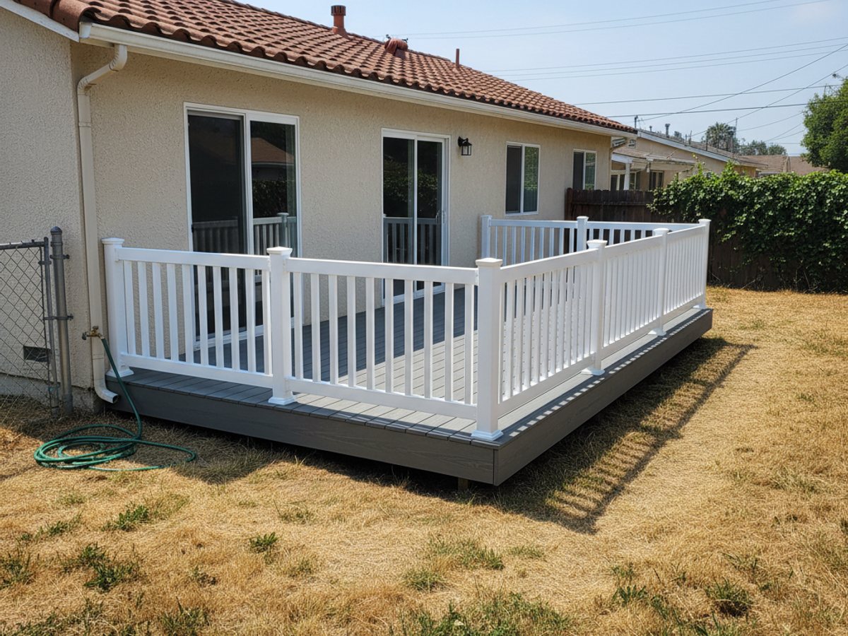 Deck Installation completed by Omega Deck Company in Palmdale, CA