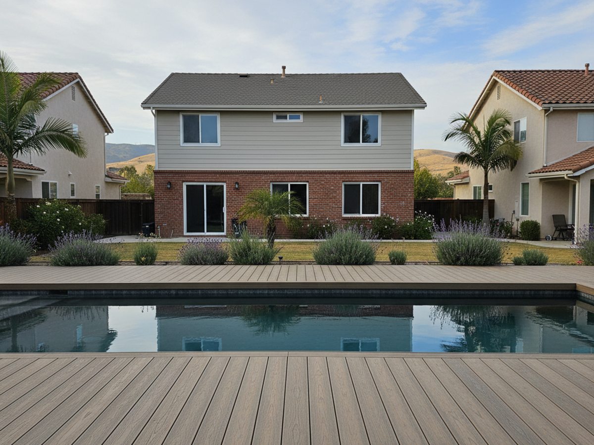 Multi-Level Deck Construction completed by Omega Deck Company in Quartz Hill, CA