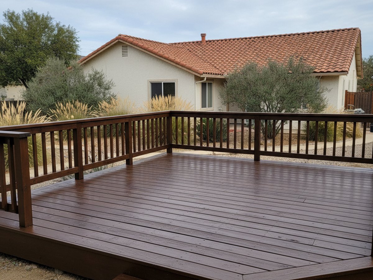 Deck Railing Installation completed by Omega Deck Company in Hesperia, CA